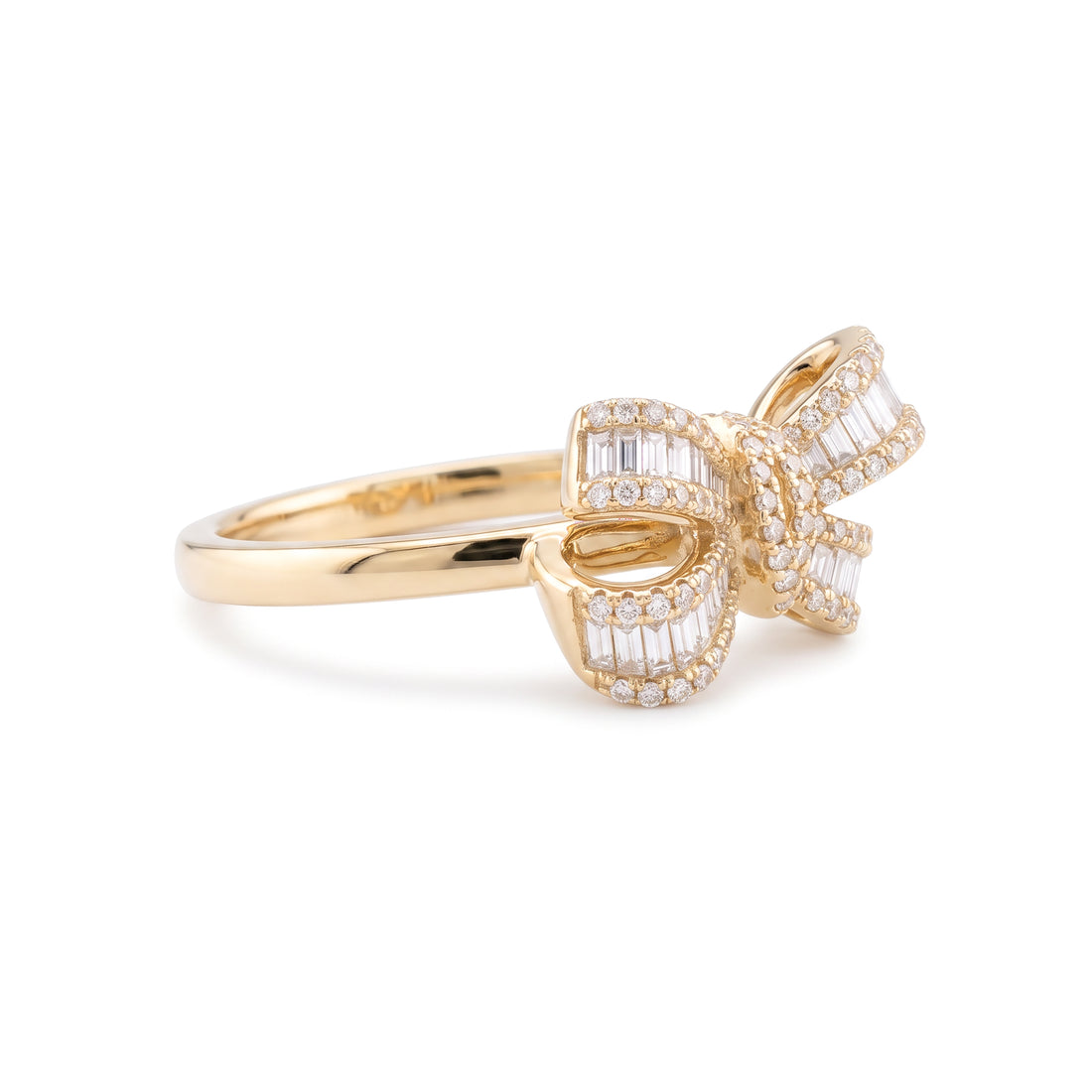 Effy Diamond Bow Ring | Yellow Gold