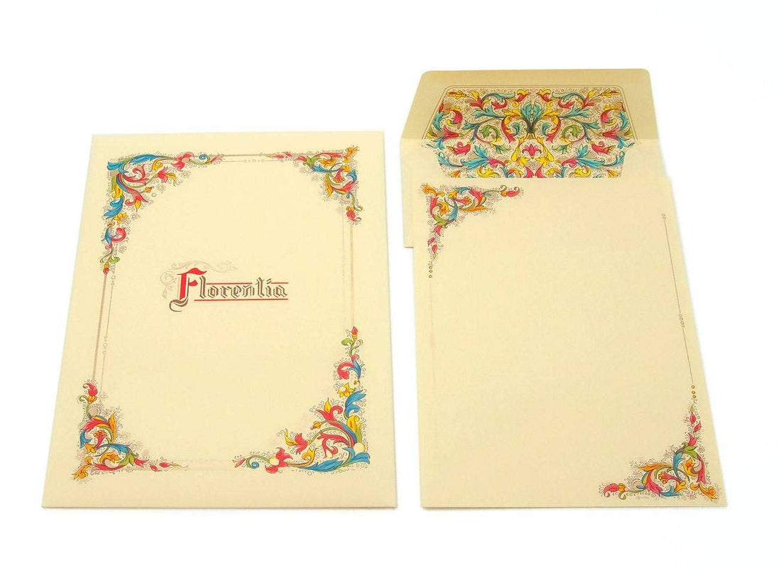 Portfolio Writing Sheets, Note Cards, Italian Stationery: PRIMAVERA