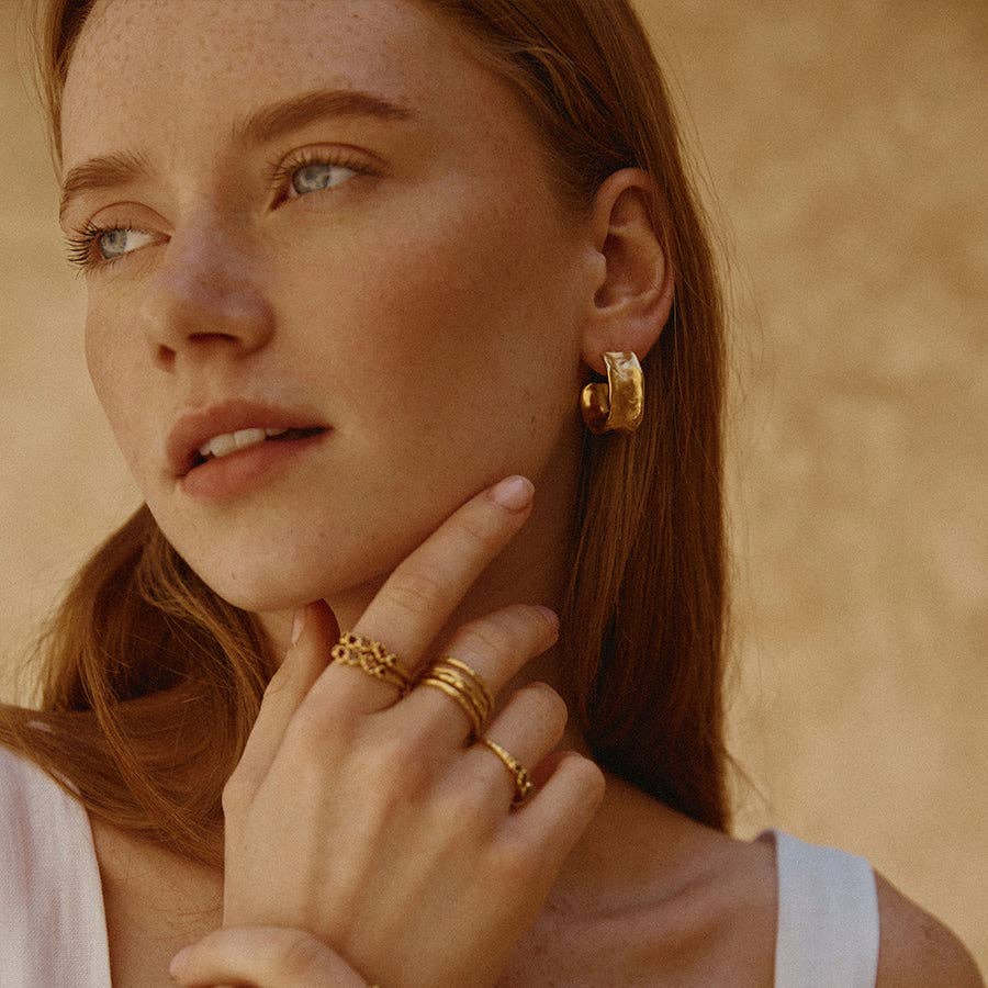 Lucca Earrings | Jewelry Gold Gift Waterproof