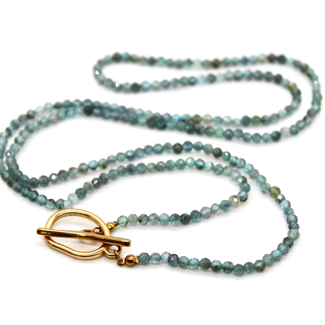 Luxury Faceted Long Apatite Necklace or Bracelet - N9-305