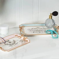 Rectangle Tray with Bow Detail: Blue