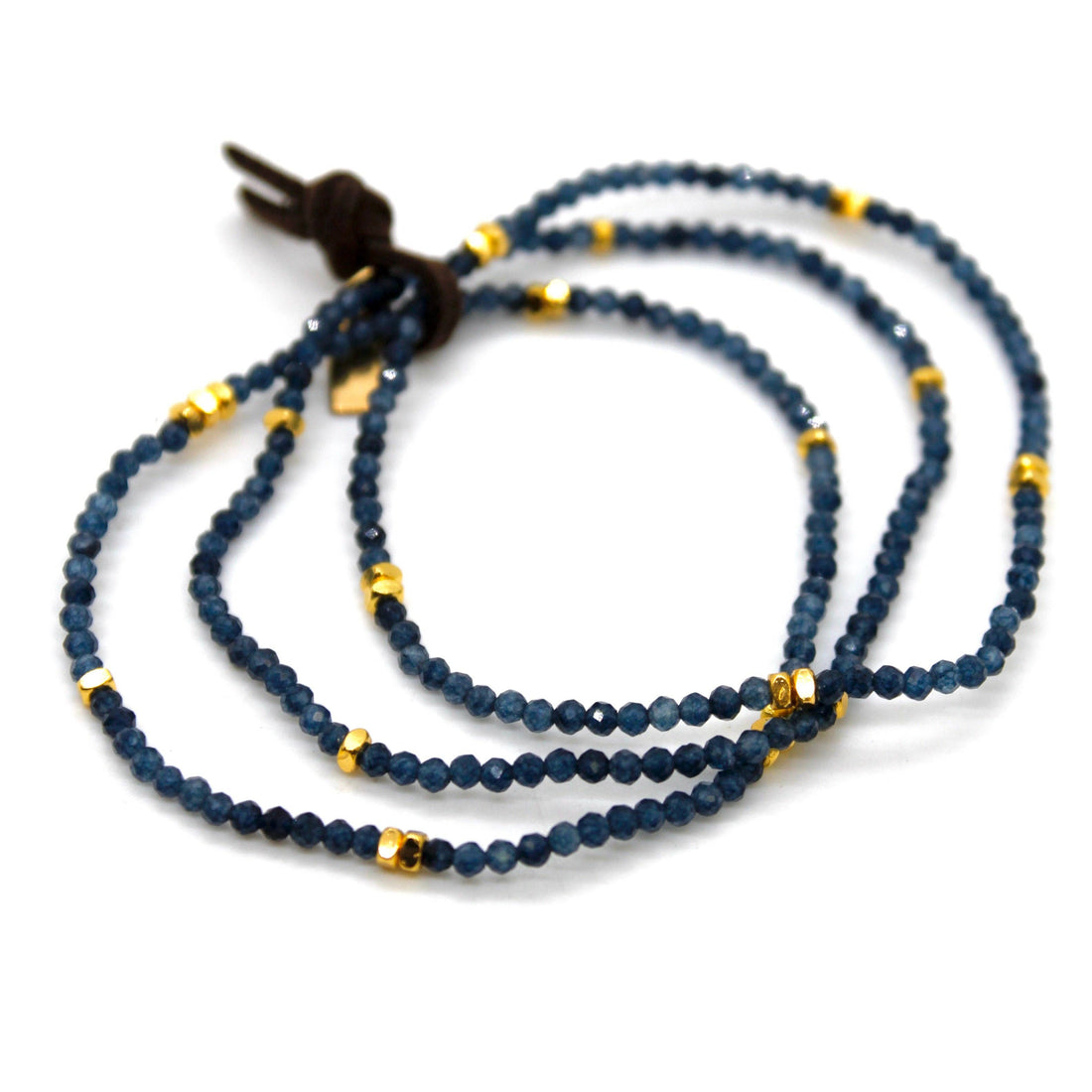 Luxury Mini Faceted Sapphire Stone Bracelet - BC-600