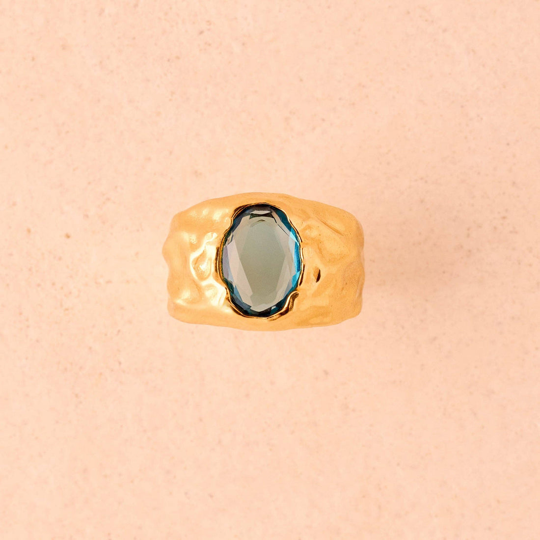 Carmen Blue Ring | Jewelry Gold Gift Waterproof: L