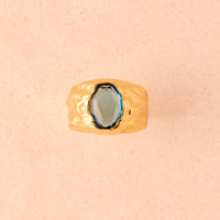 Carmen Blue Ring | Jewelry Gold Gift Waterproof: L