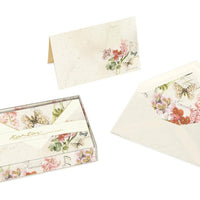 Boxed Fold Over Cards Medium, Note Cards, Italian Stationery: GIGLIO