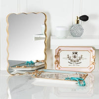Rectangle Tray with Bow Detail: Blue