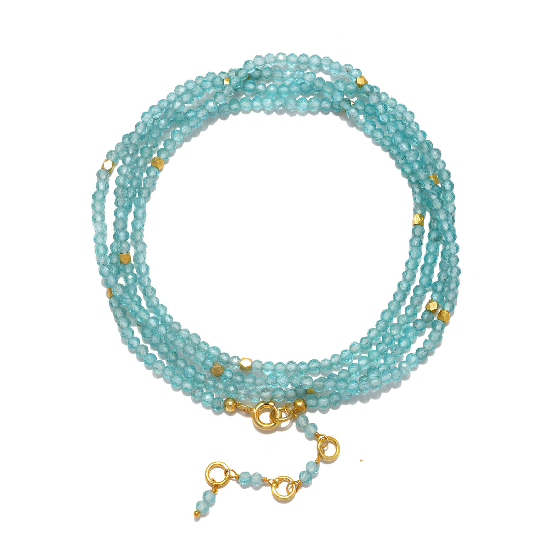 Gemstone Sparkle Wrap-Pastel Apatite: Gold