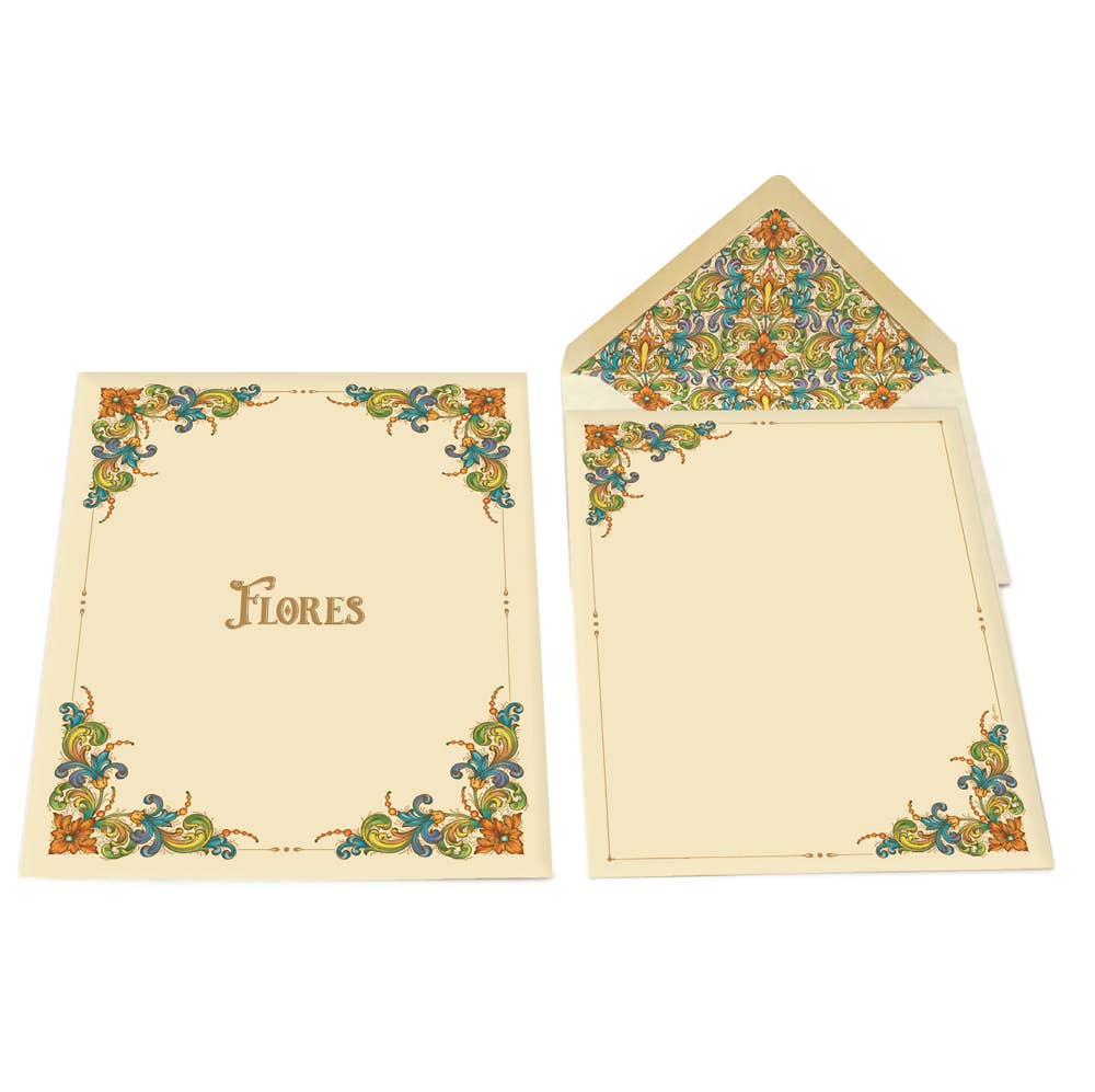 Portfolio Writing Sheets, Note Cards, Italian Stationery: PRIMAVERA