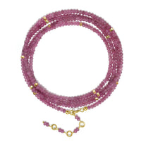 Gemstone Sparkle Wrap-Pink Tourmaline: Gold