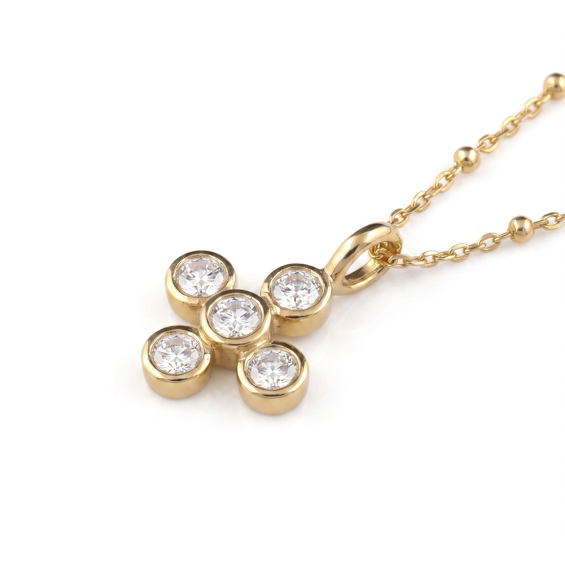 Small Cross Diamond Pendant