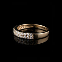 Double Row Diamond Band 0.38 Ct Diamond YG