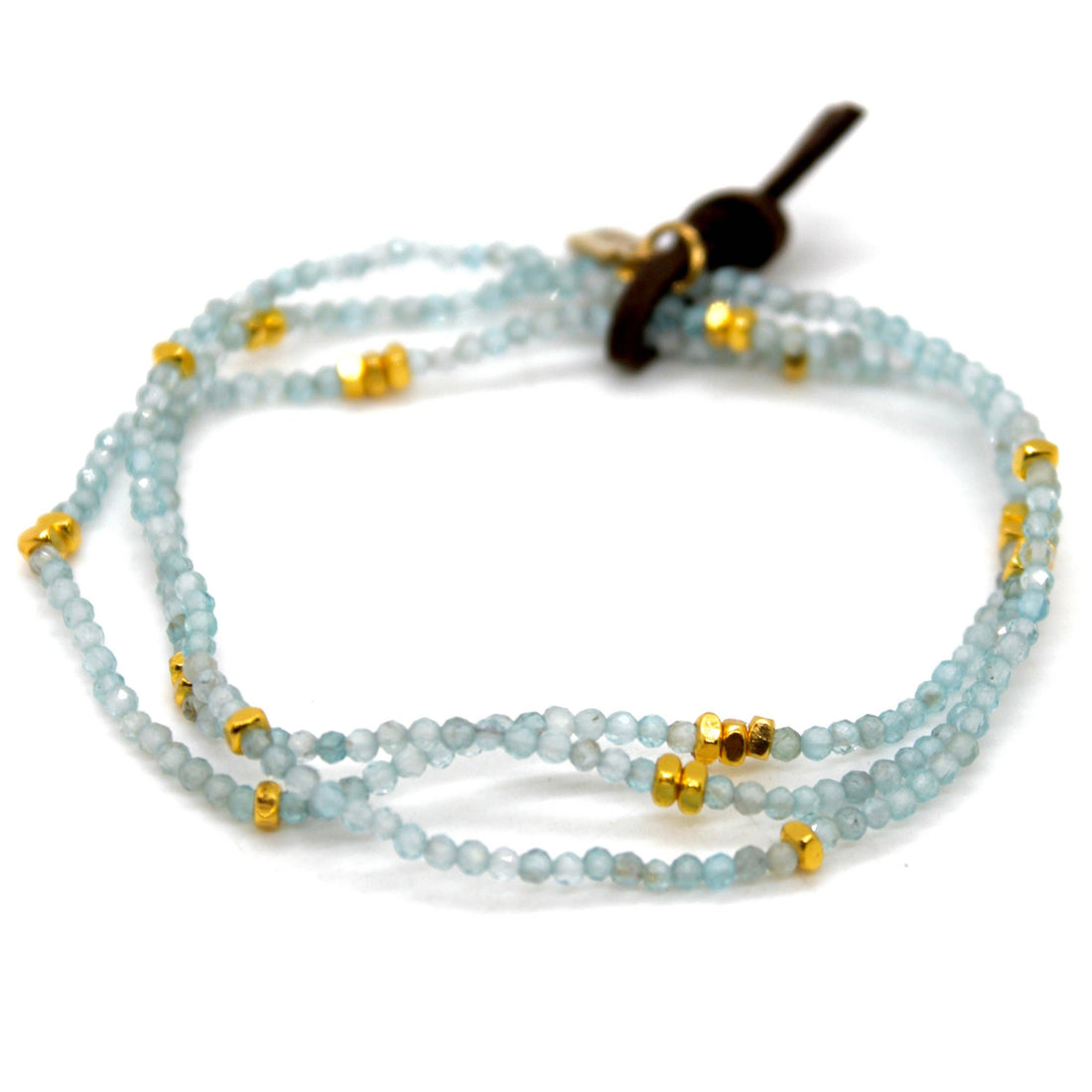 Luxury Mini Faceted Apatite Stone Bracelet - BC-640
