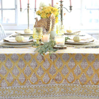 Tablecloth Castile Mustard: 60x92