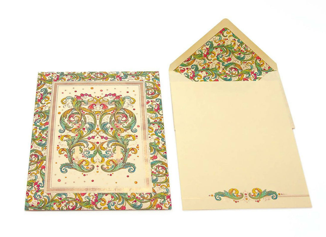 Portfolio Writing Sheets, Note Cards, Italian Stationery: PRIMAVERA