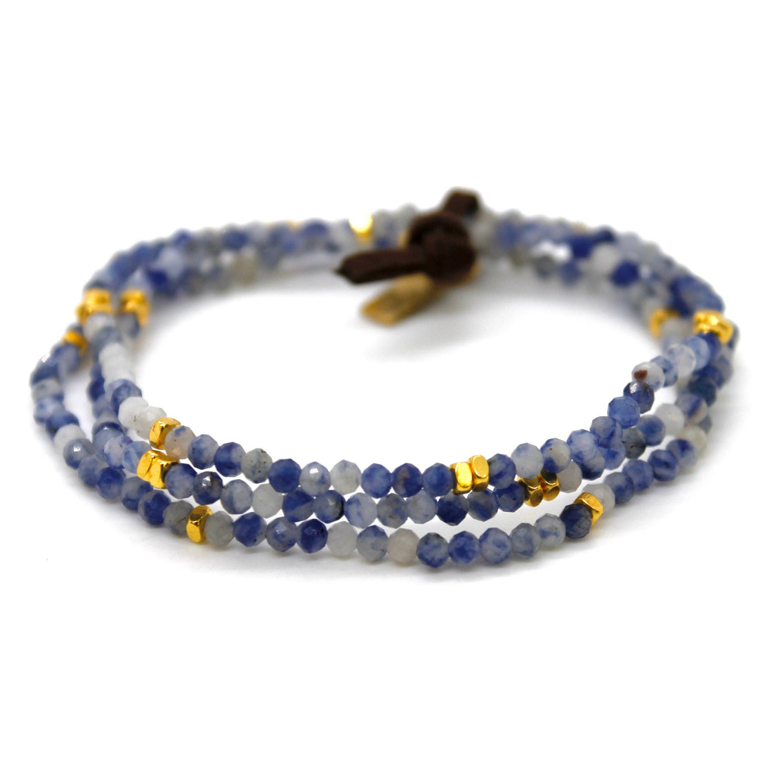 Luxury Mini Faceted Sodalite Stone Bracelet - BC-602