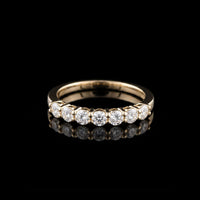 14K YG Round Diamond Ring, 0.51CT