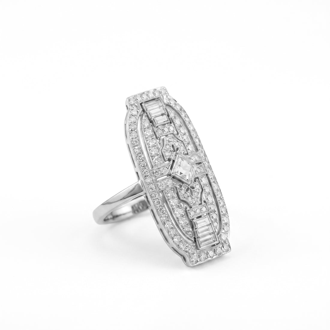 Vintage Diamond Brooch Ring | 1920's