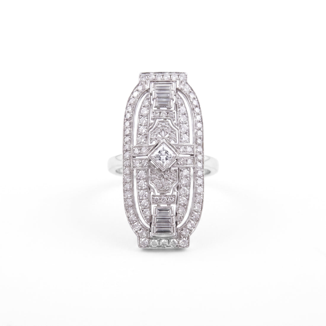 Vintage Diamond Brooch Ring | 1920's