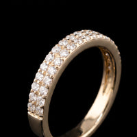 Double Row Diamond Band 0.38 Ct Diamond YG