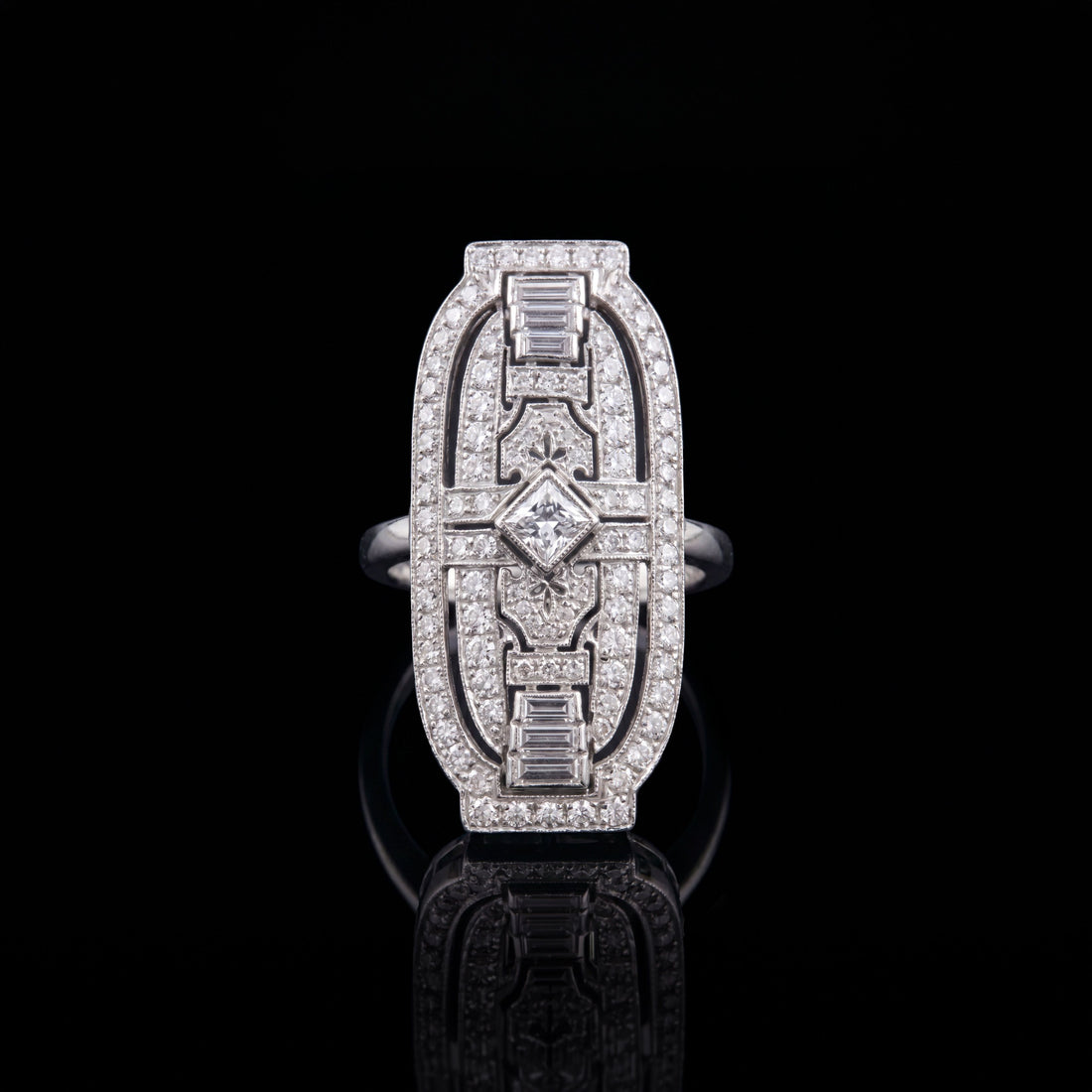 Antique Vintage Diamond Brooch Pin