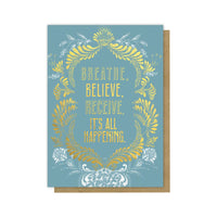 Greeting Card - Breathe Believe