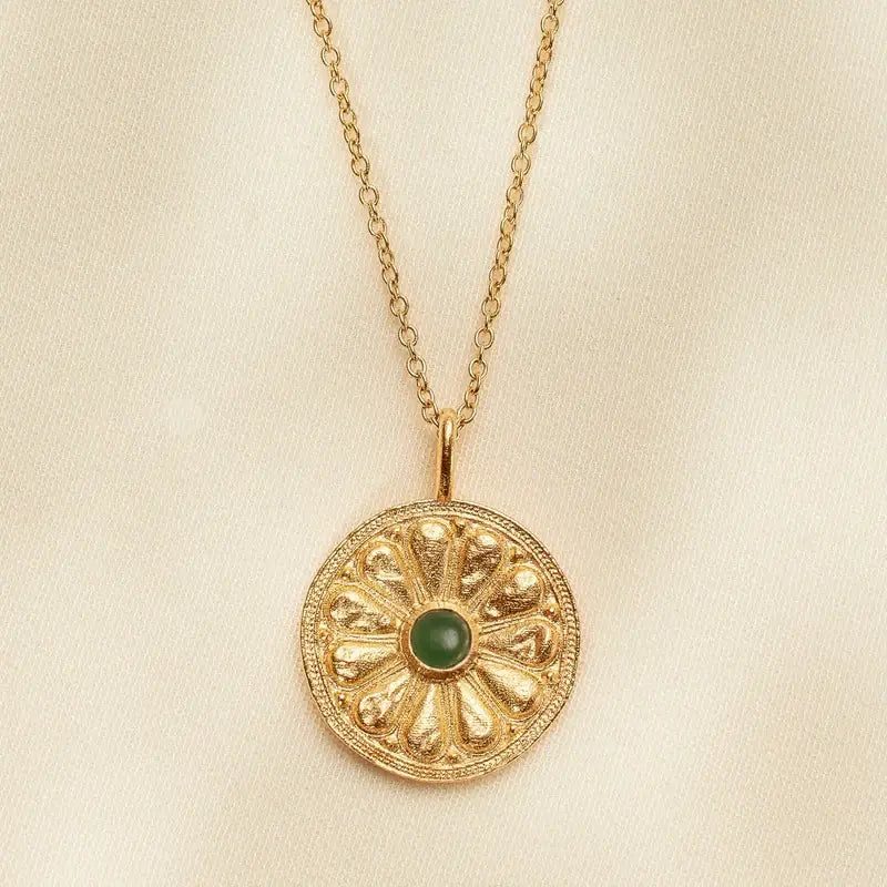 Constantina Verde Necklace | Jewelry Gold Gift Waterproof