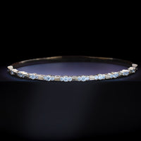 Diamond Flex Bangle, Baguette Style