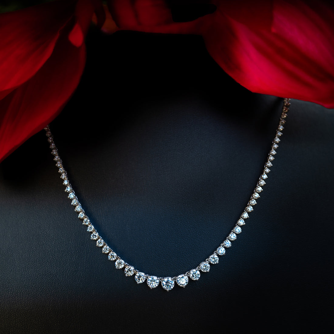 Anthea Le Jardin Diamond Tennis Necklace