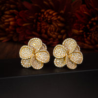 Anthea Le Jardin Diamond Flower Earrings