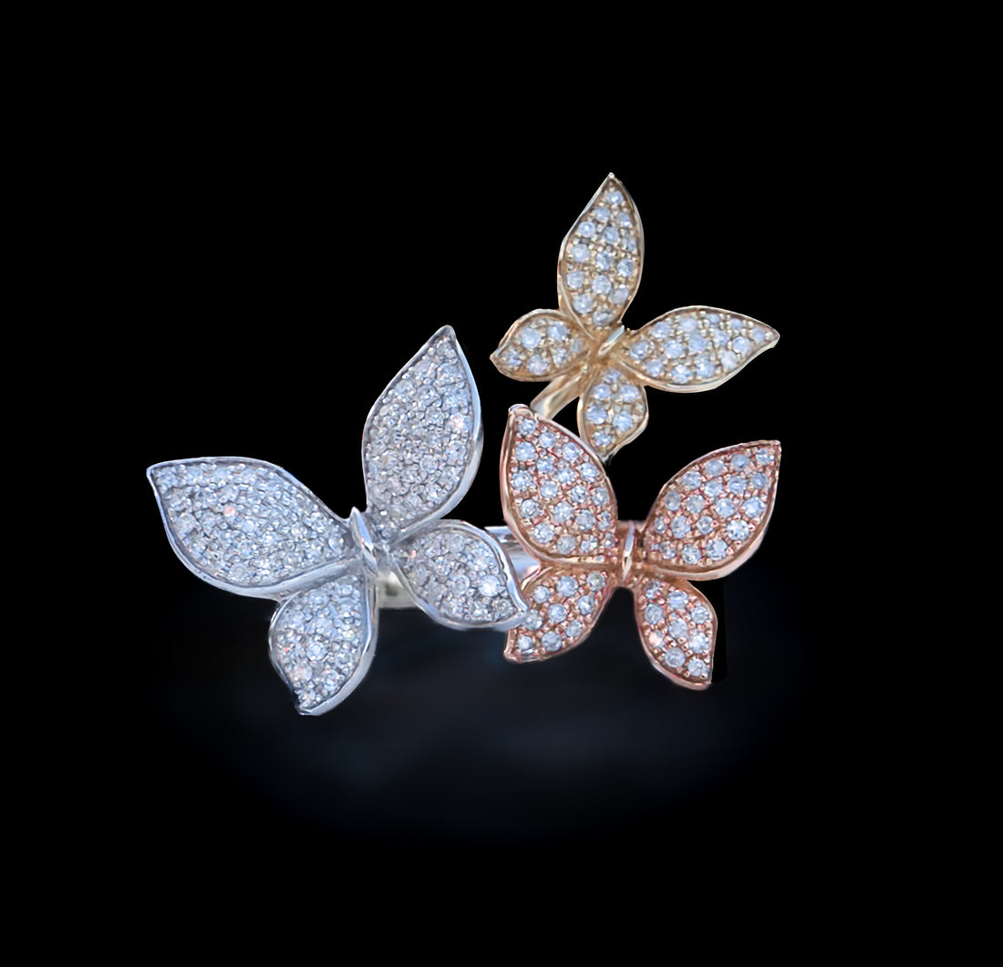 Anthea Le Jardin EFFY Trio Butterfly Ring