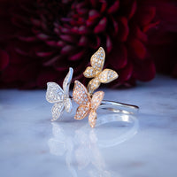 Anthea Le Jardin EFFY Trio Butterfly Ring