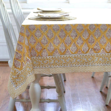 Tablecloth Castile Mustard: 60x92